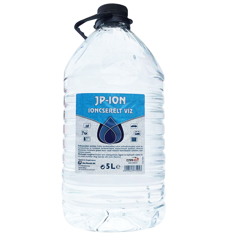 Ioncserélt (desztillált) lágy víz 5 l JP-ION